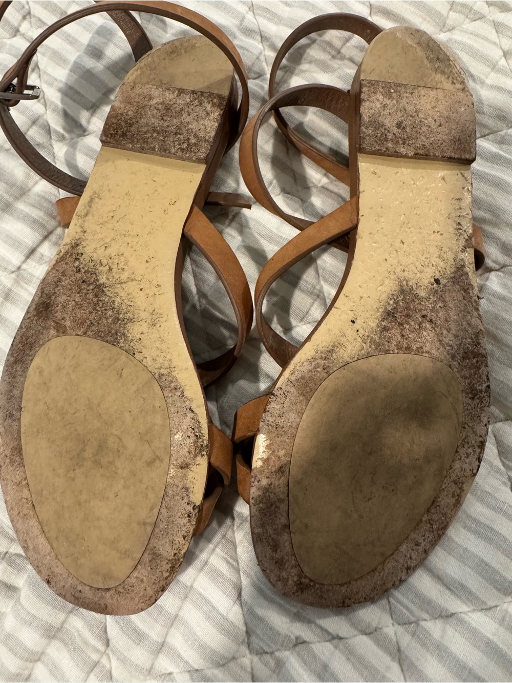 Jenni Kayne Oiled Leather Strappy Sandals - Picture 6 of 9